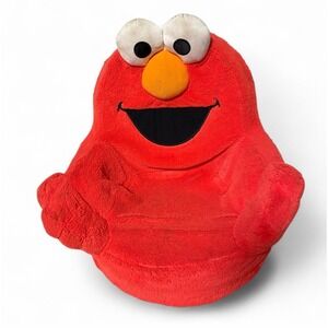 Sesame Street Elmo Plush Toddler Chair Talking Seat Spin Master 2007 Works